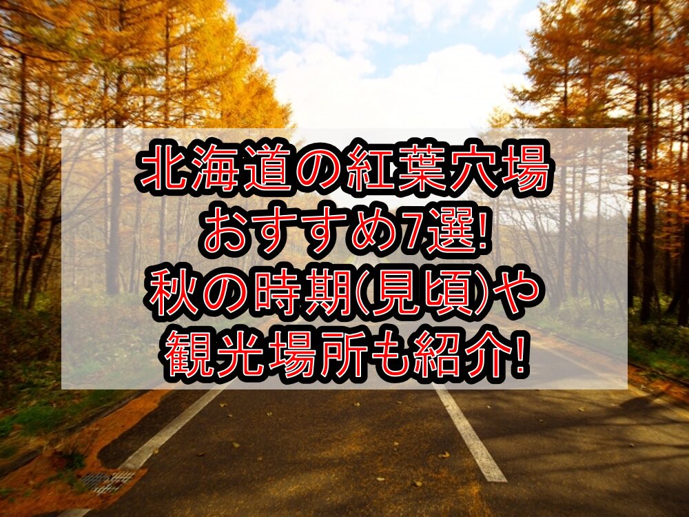 北海道の紅葉穴場おすすめ7選2024!秋の時期(見頃)や観光場所も紹介!